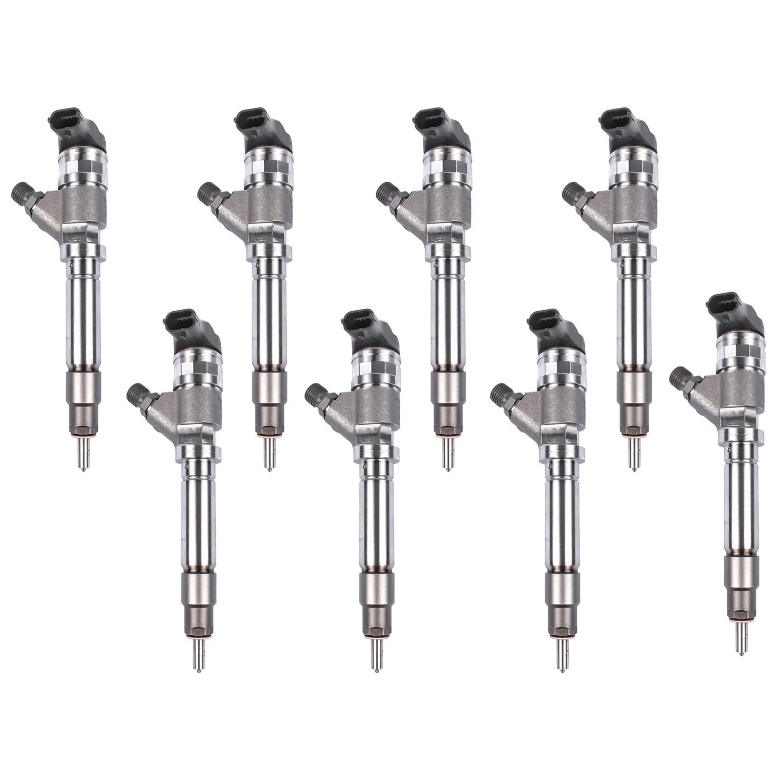 Set of 8 Diesel Fuel Injectors for GM Silverado 2500 3500 4500 (2007–2010)