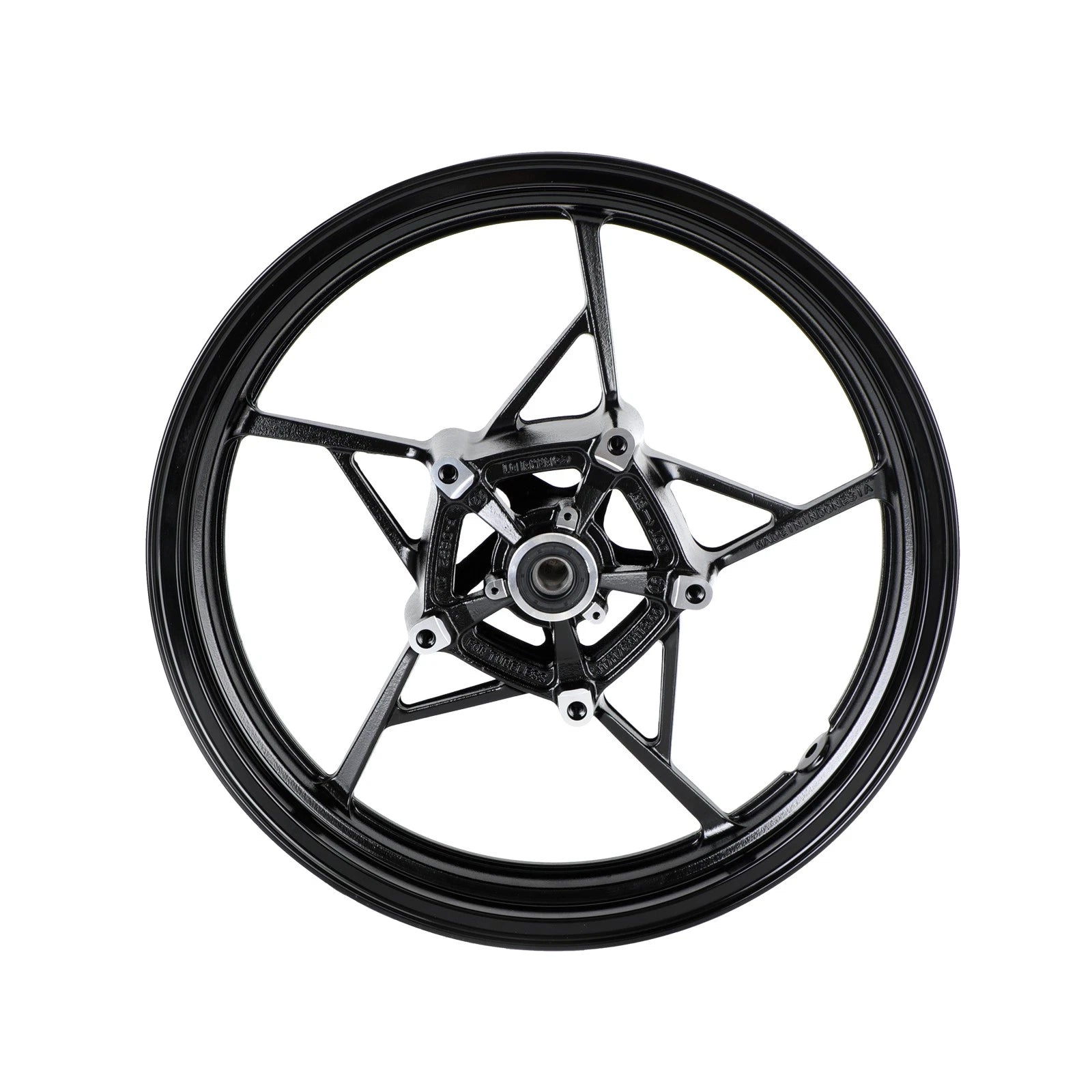 Glossy Black Front Wheel Rim for Kawasaki Z400 Ninja 400 (2018–2023)