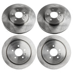 Set of 4 Brake Discs for Cadillac ATS (2013–2019) Plain Surface