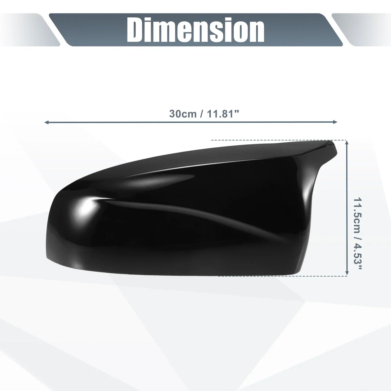 Rearview Mirror Cover Gloss Black for BMW X5 X6 (2008-2013)