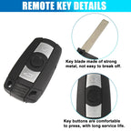 Remote Key Fob for BMW 3 Series 5 Series 7 Series X5 X6 (E90 E92 E93)