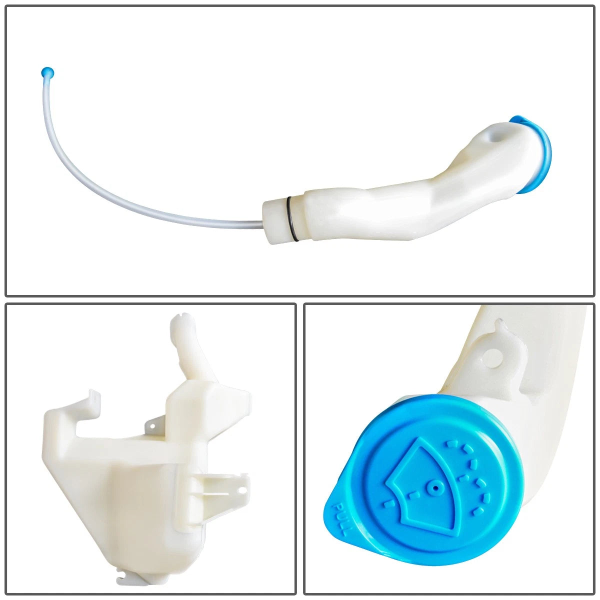 Windshield Washer Fluid Reservoir Tank Bottle w/Cap+Pump for Honda Civic (2012)