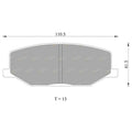 Front Disc Brake Pads Set for Suzuki Jimny 4cyl 1.3L (1998-2018)