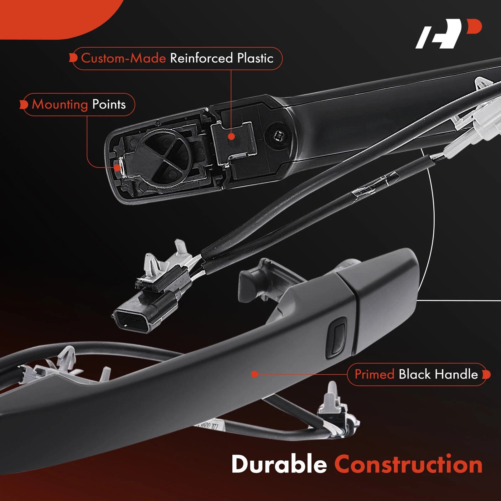 Front Right Door Handle for Nissan Altima/Sentra (2007-2013) Black