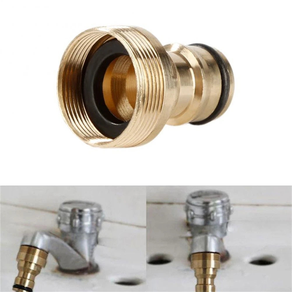 Brass Faucet Tap Quick Connector G3/4 for Hose Pipe Adapter Fitting