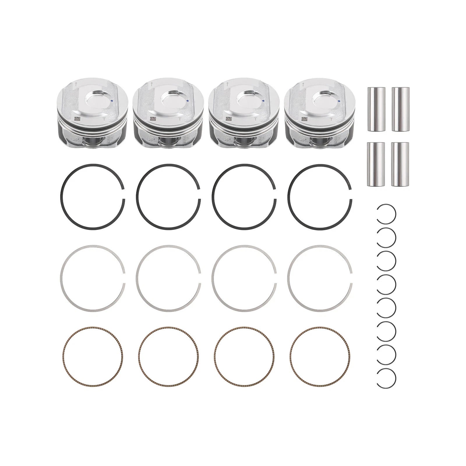 4X Piston & Rings Kit for Cadillac ATS CTS CT6 Chevy Malibu 2.0T (2013–2020)