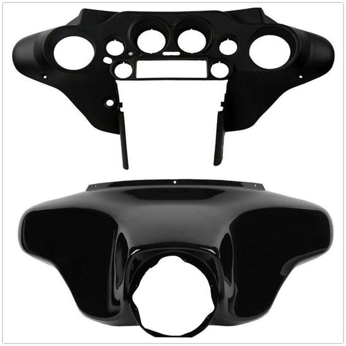 Black Front Outer Batwing Fairing for Harley Street Electra Glide (1996–2013)