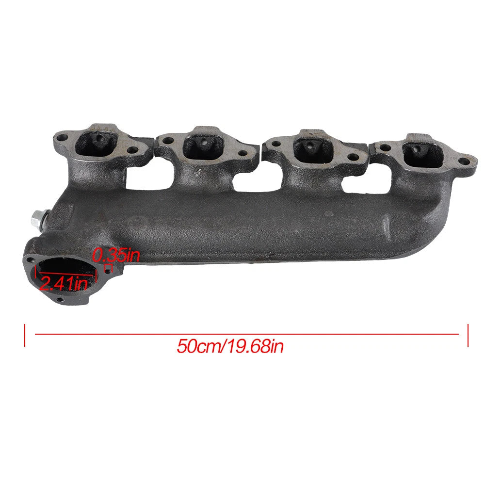 Left Exhaust Manifold with Gasket Kit for Chevrolet Blazer C10 C20 G30 K30 (1973–1991)