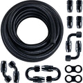 10FT 8AN Braided Nylon Fuel Line Kit for Universal Applications (YYYY–YYYY)