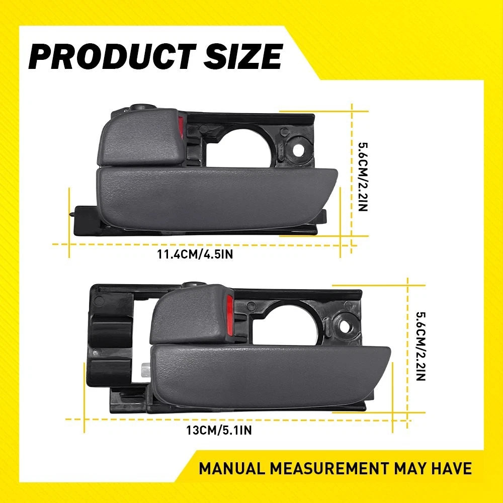 Set of 4 Interior Door Handles for Hyundai Accent (2007–2011)