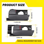 Set of 4 Interior Door Handles for Hyundai Accent (2007–2011)