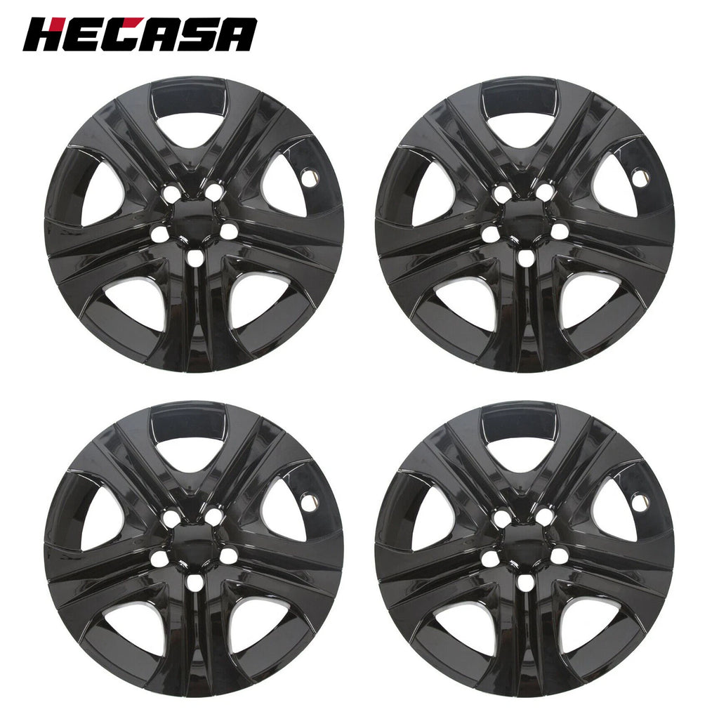 Set of 4 Gloss Black 17" Hub Caps for Toyota RAV4 (2013–2018)