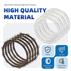 Clutch Friction Plates & Gasket for Kawasaki Bayou 300 KLF300 A/B/C(1986–2005)