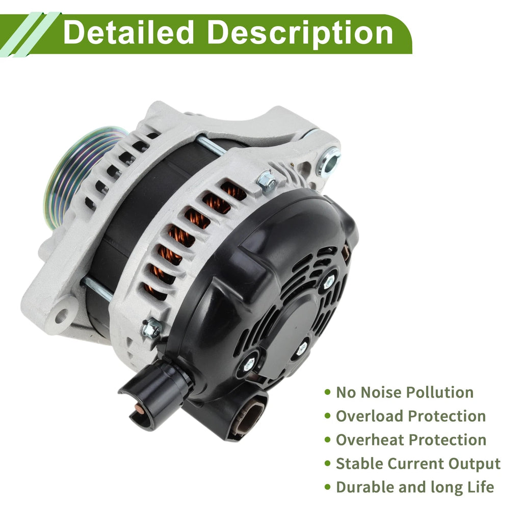 Alternator 130A 12V for Honda Odyssey (2005–2007) No. 31100RDJA01