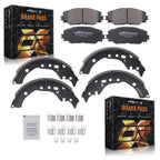 Front Ceramic Brake Pads & Rear Shoes Kit for Scion xD (2008–2014), Toyota Corolla (2009–2019)