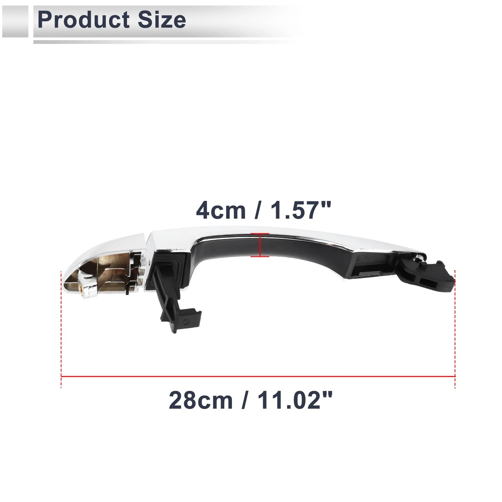 Rear Right Door Handle for Hyundai Tucson (2016–2020) No. 83661D3010