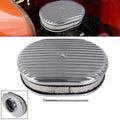 12" Full Finned Air Cleaner Set for 4-Barrel Carburetor (5-1/8" Neck)