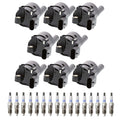 Denso 8 Ignition Coils & 16 Double Platinum Spark Plugs for Savana 2500 (2003–2023)