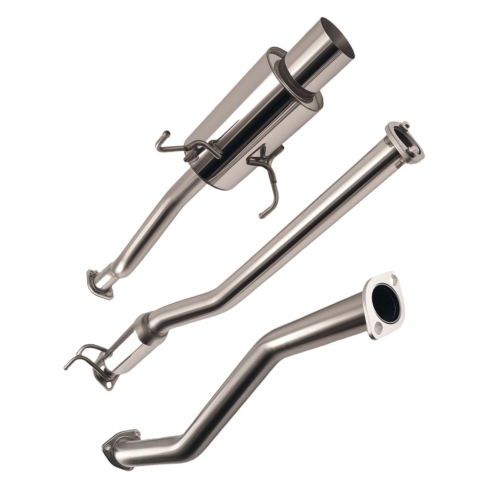 4" Muffler Tip CatBack Exhaust System for Honda Civic (2001-2005)