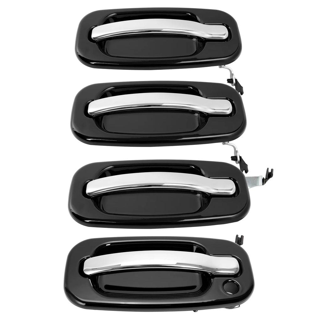 Set of 4 Outer Exterior Door Handles for Chevy Silverado GMC 1999–2006