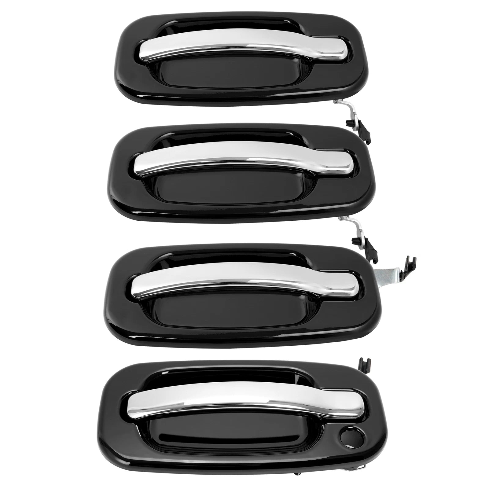 Set of 4 Outer Exterior Door Handles for Chevy Silverado GMC 1999–2006