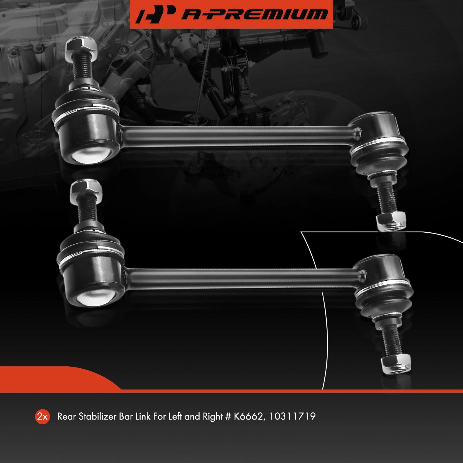 2X Rear Stabilizer Bar Link for Hyundai Sonata (1999–2005) Kia Optima (2001–2006)