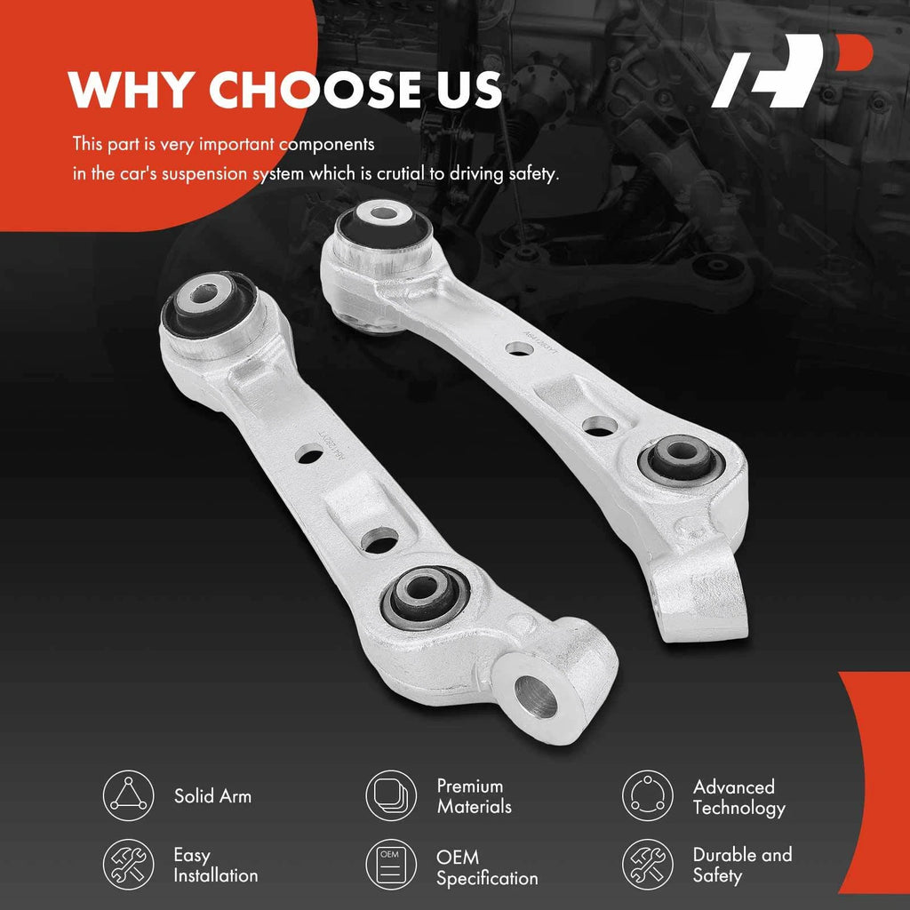 2X Front Lower Rearward Control Arms for BMW 535i GT xDrive (2011–2017)