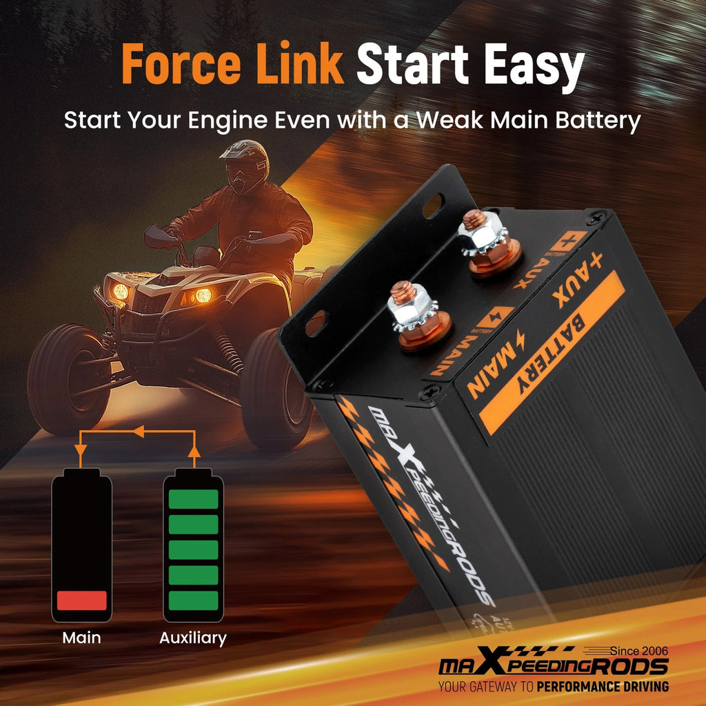 Dual Battery Isolator Kit for All Vehicles (Universal)