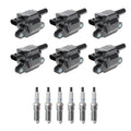 Set of 6 Ignition Coils & NGK Iridium Spark Plugs for Silverado 1500 (1999–2007)