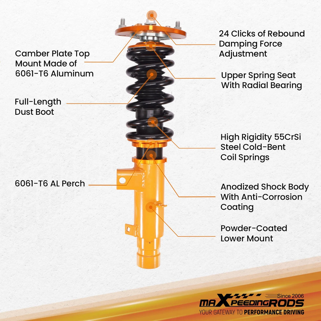 24 Way Adjustable Coilovers for Honda Accord (2013-2017)