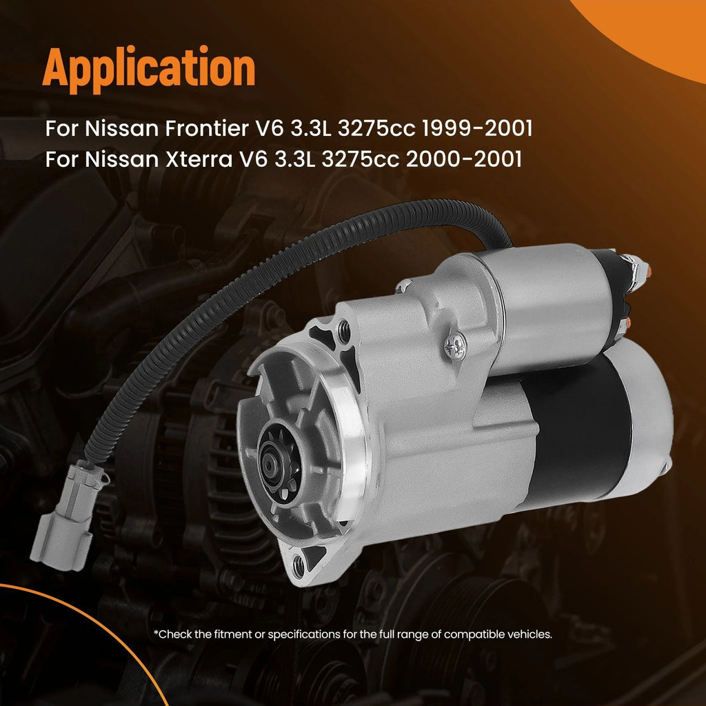 Starter Motor for Nissan Frontier 3.3L (1999–2001) 336-1680 410-48055 9T 12V