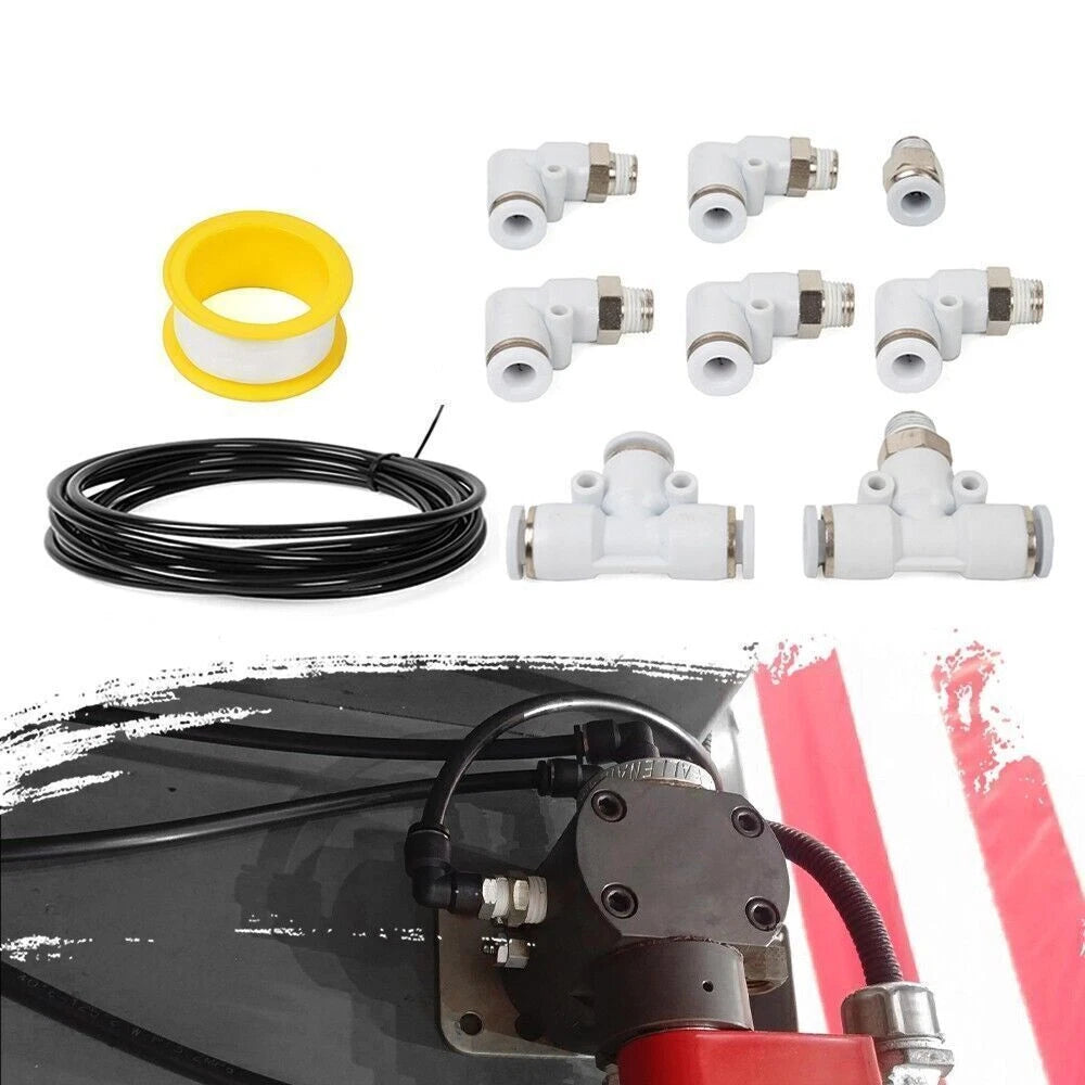 Set of 10 Air Hose Pipe Tube Connectors for Push to Connect Fittings