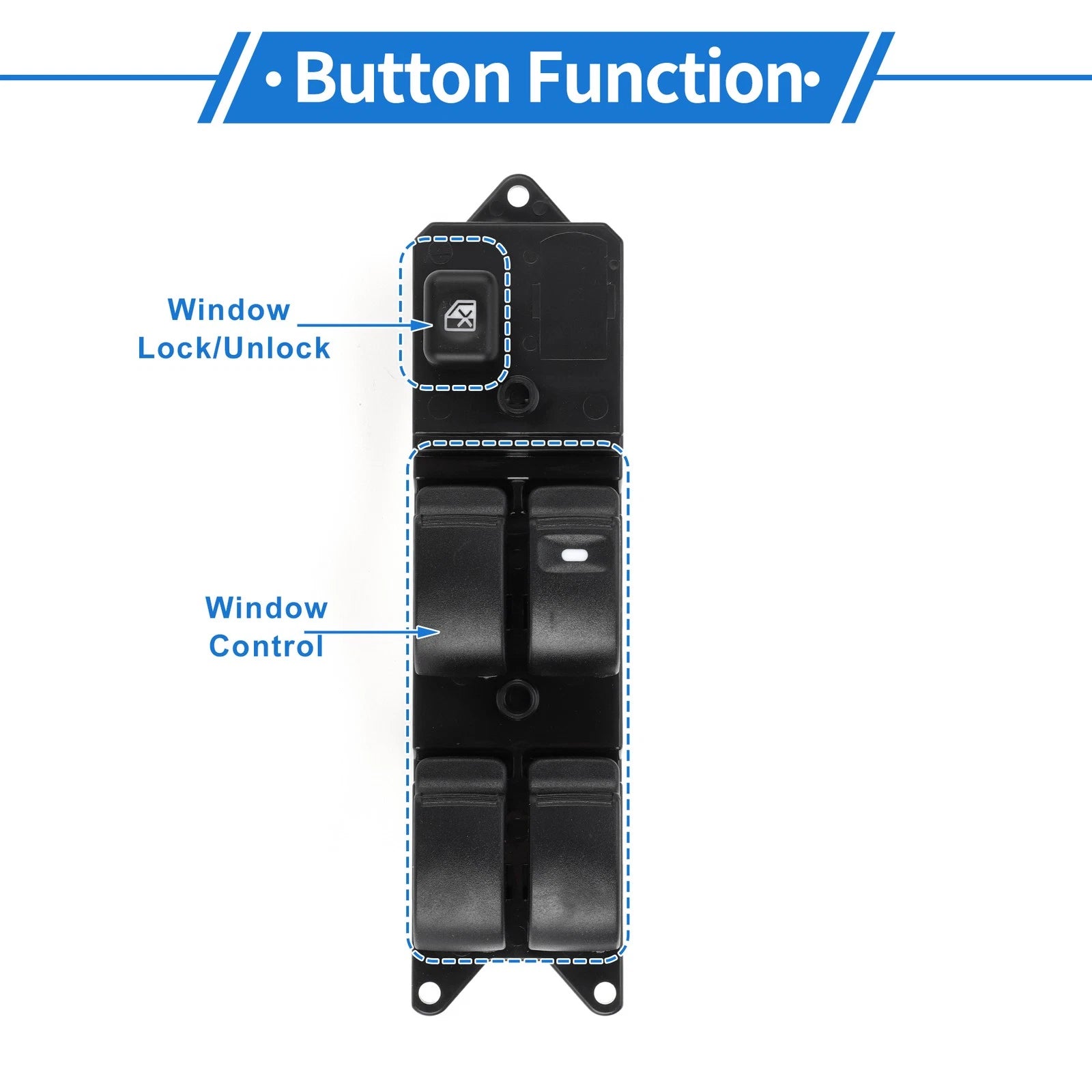 Power Window Switch for Mitsubishi Pajero NP (2002–2006) MR587941