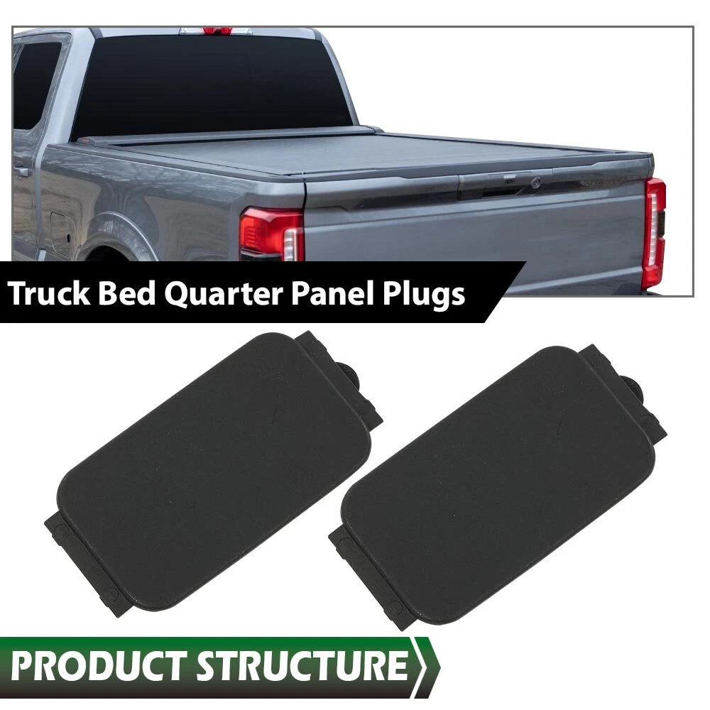 Set of 4 Side Truck Bed Molding Plug Hole Covers for Ford F150 F250 F350