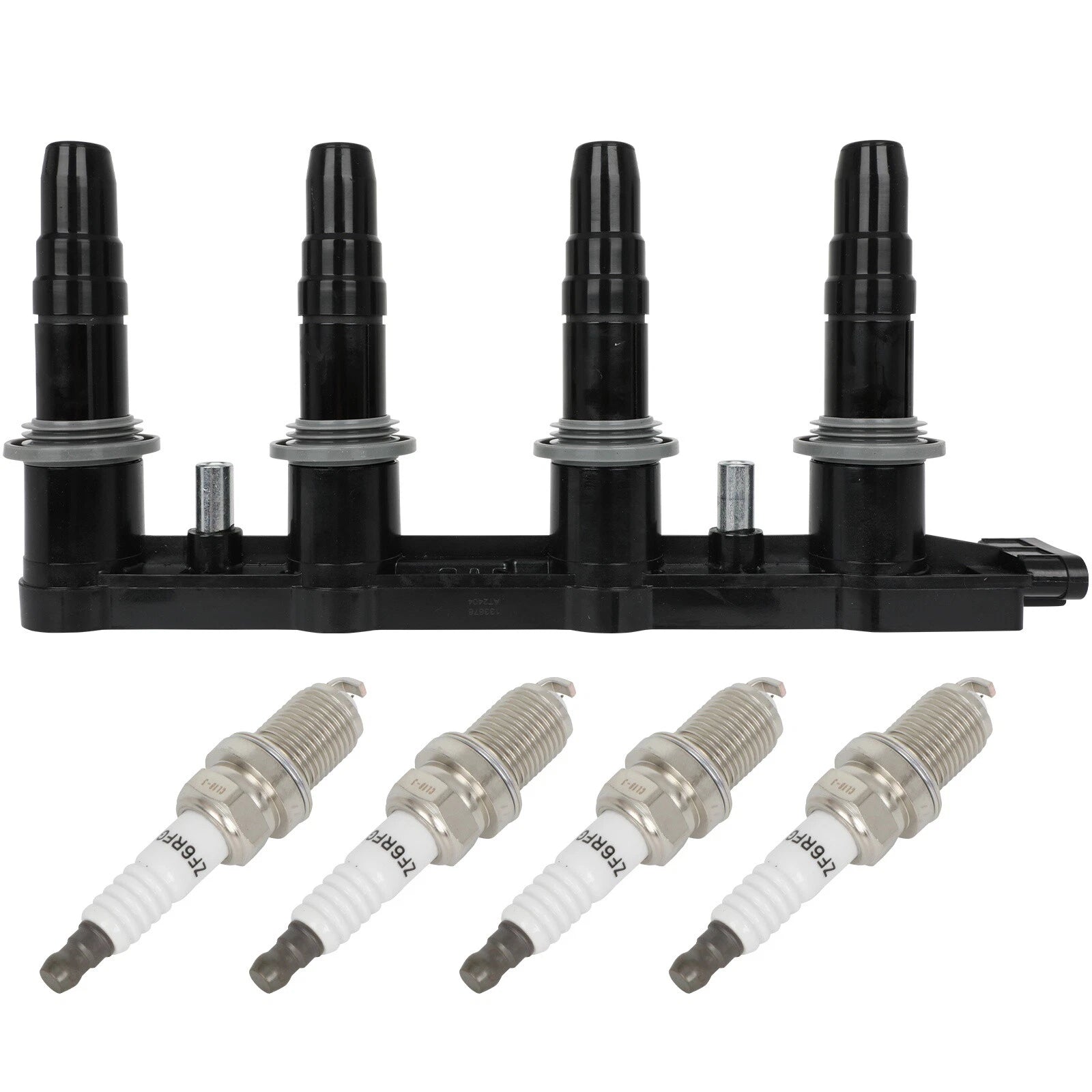 Ignition Coil & 4 Spark Plugs for Chevrolet Aveo (2009–2011)