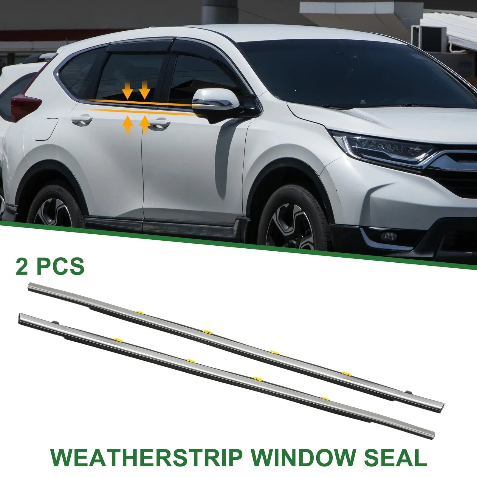 2 x Rear Weatherstrip Window Seal for Honda CR-V (2017-2023)