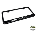 License Plate Frame Black Plastic for Jeep Off Road (2011–2020)