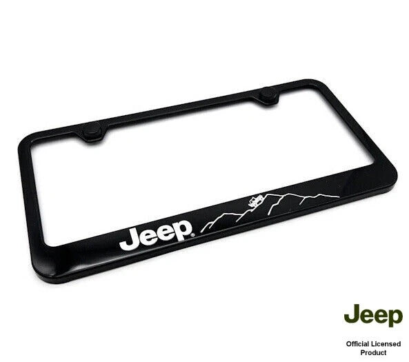 License Plate Frame Black Plastic for Jeep Off Road (2011–2020)
