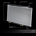 Full Aluminum Core Cooling Radiator for Nissan Murano (2003–2007) DPI 2578