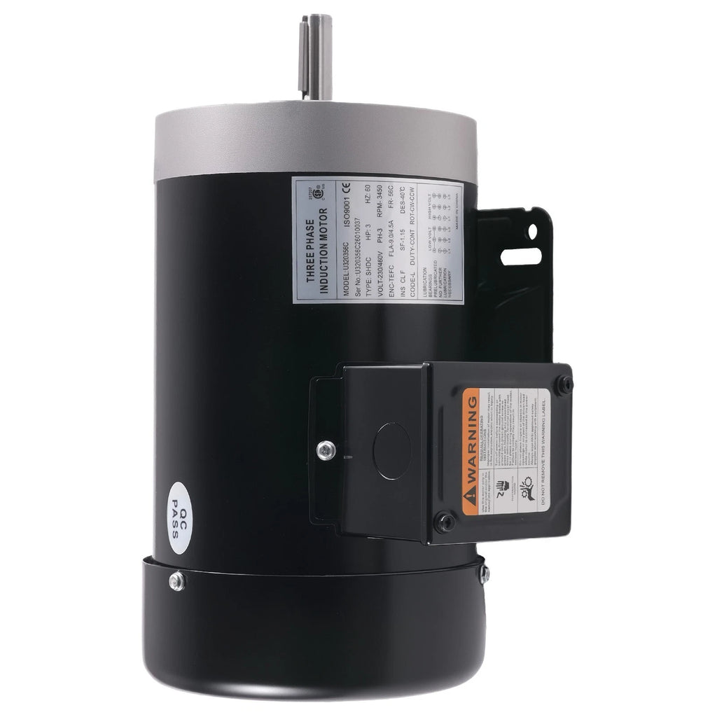 3HP Electric Motor for Farm Equipment (230V, 3 Phase, 56C Frame)