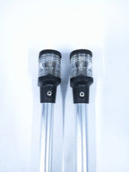 Set of 2 Perko Rina 5/242/89 Navigation Lights with Aluminum Clamp Mount