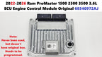 ECU Engine Control Module 68540972AJ for Ram ProMaster 1500 2500 3500 (2022–2026)