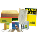 Set of 6 Mann Engine Cabin Air Oil Fuel Filters & Denso Double Platinum Spark Plugs