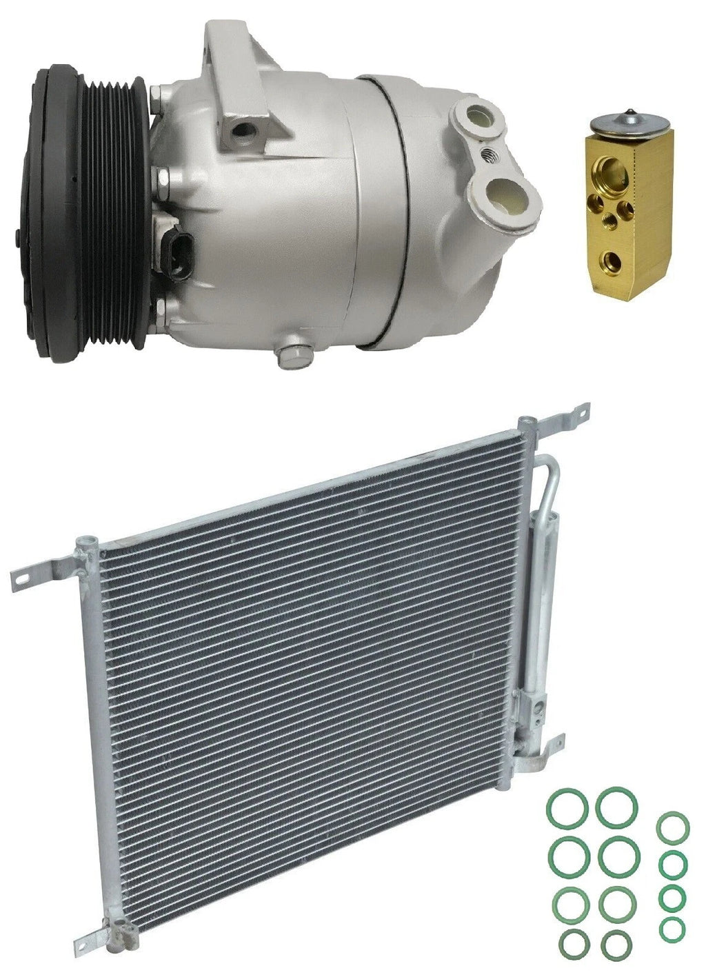A C Compressor Kit With Condenser for Pontiac G3 1.6L (2009–2009)
