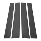 Set of 4 Door Pillar Window Trim for Mitsubishi L200  Carbon Fiber