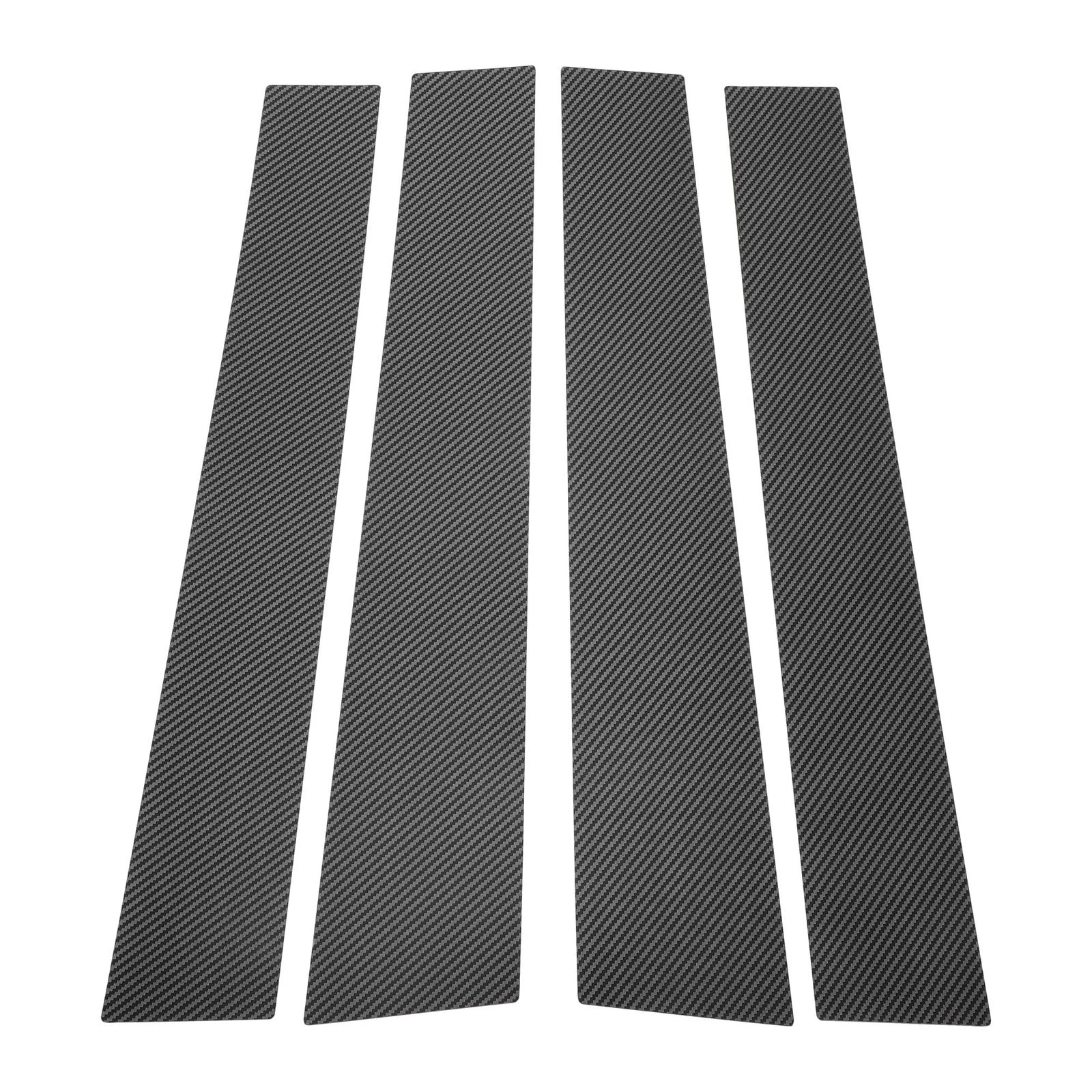 Set of 4 Door Pillar Window Trim for Mitsubishi L200  Carbon Fiber
