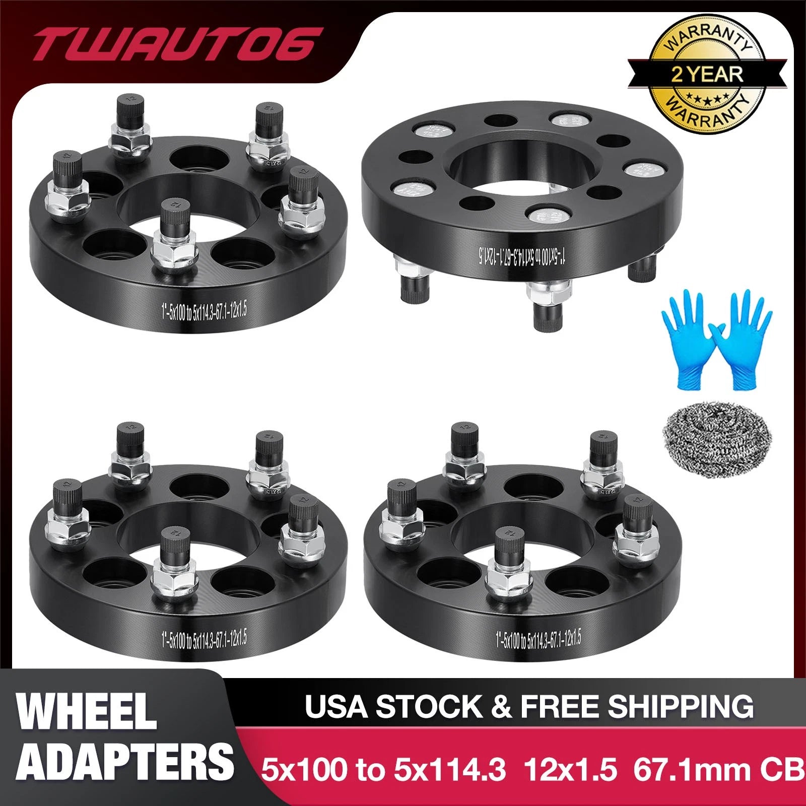 Wheel Spacers Adapters for Toyota Corolla Pontiac (2010–2024)