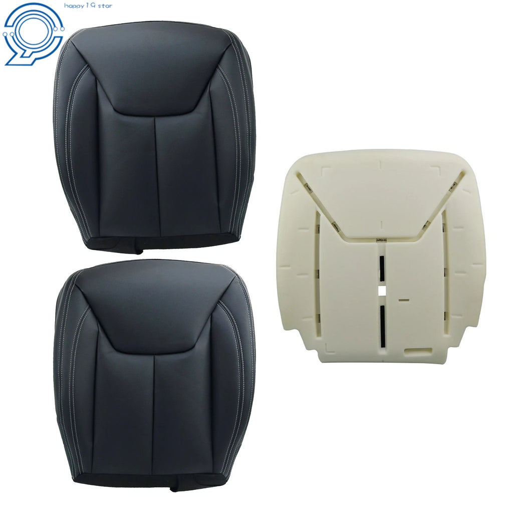 Front Seat Bottom Covers with Driver Foam Pad for Jeep Wrangler (2013-2017)