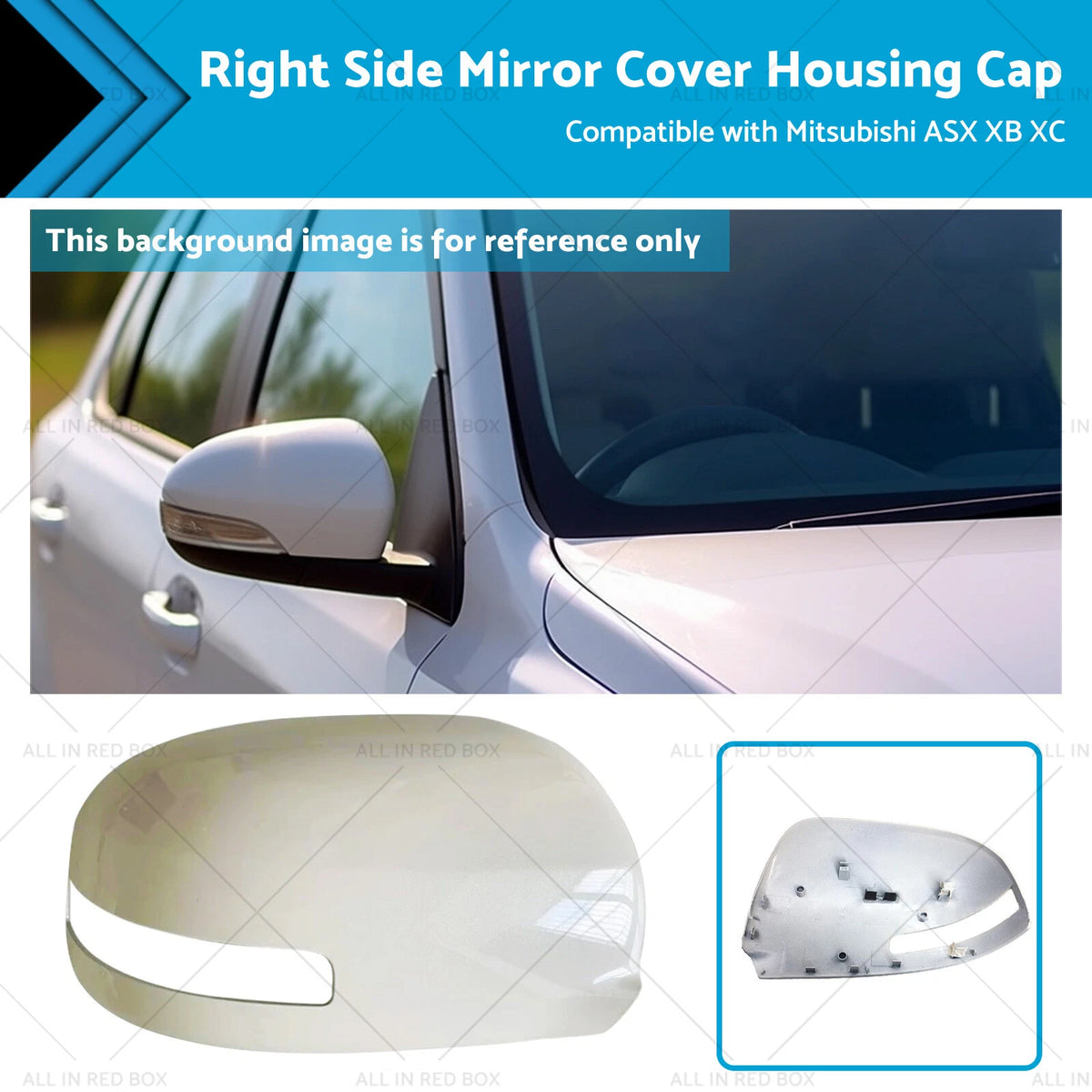 Right Side Mirror Cover Housing Cap for Mitsubishi ASX XB XC XD (2012–2020)