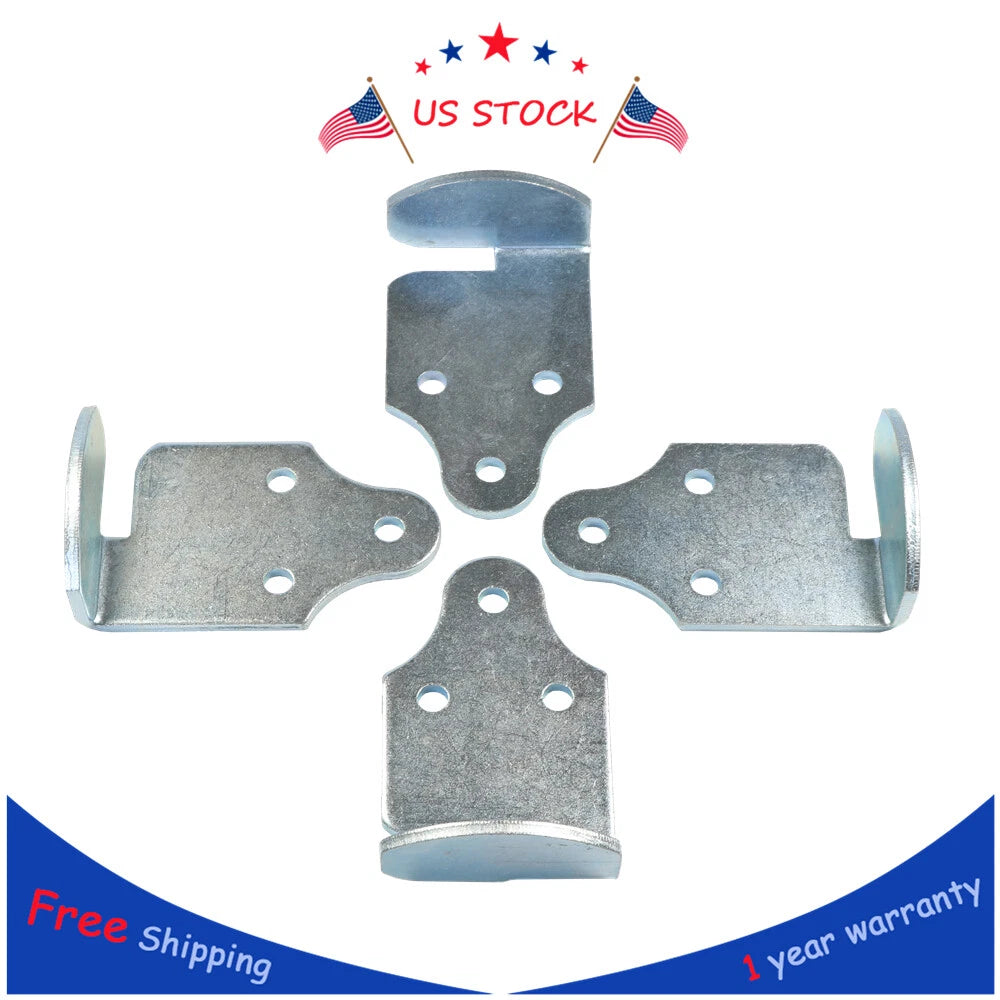 Set of 4 Utility Trailer Wood Sides Latch Rack Corner Brackets for Stake Body